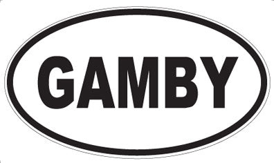 GAMBY - Oval Sticker