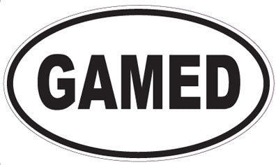 GAMED - Oval Sticker