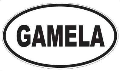 GAMELA - Oval Sticker