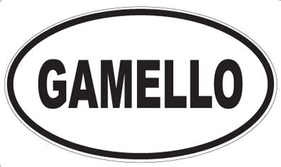 GAMELLO - Oval Sticker