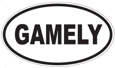GAMELY - Oval Sticker