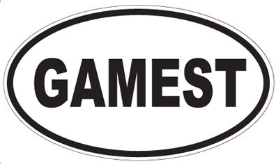 GAMEST - Oval Sticker