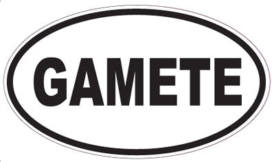 GAMETE - Oval Sticker
