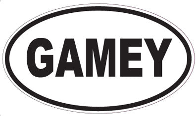 GAMEY - Oval Sticker