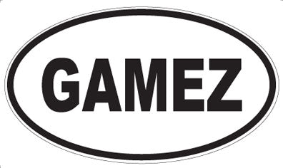 GAMEZ - Oval Magnet