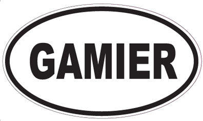 GAMIER - Oval Sticker