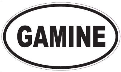 GAMINE - Oval Sticker
