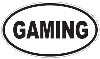 GAMING - Oval Sticker