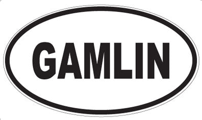 GAMLIN - Oval Sticker