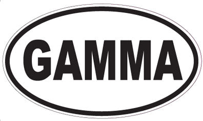GAMMA - Oval Sticker