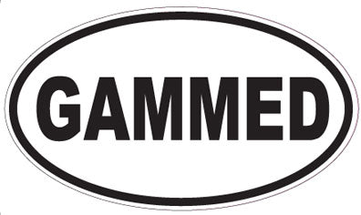 GAMMED - Oval Sticker