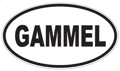 GAMMEL - Oval Sticker