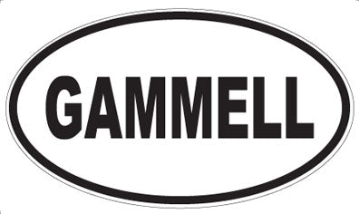 GAMMELL - Oval Sticker