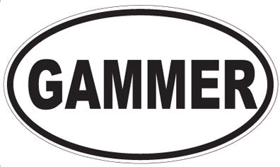 GAMMER - Oval Sticker