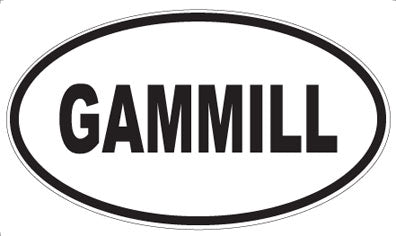 GAMMILL - Oval Sticker