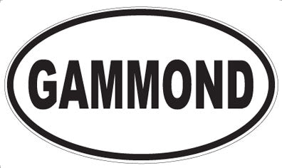 GAMMOND - Oval Sticker