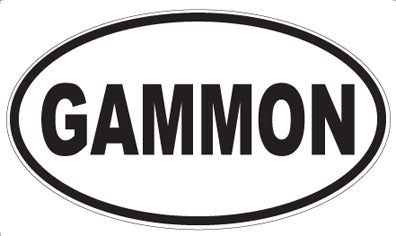 GAMMON - Oval Magnet