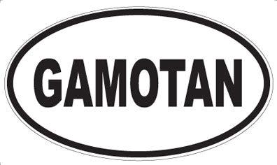 GAMOTAN - Oval Magnet