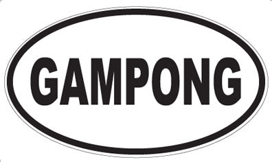 GAMPONG - Oval Magnet