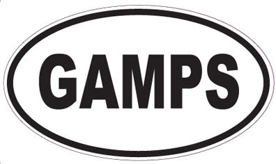 GAMPS - Oval Sticker