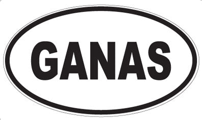 GANAS - Oval Magnet
