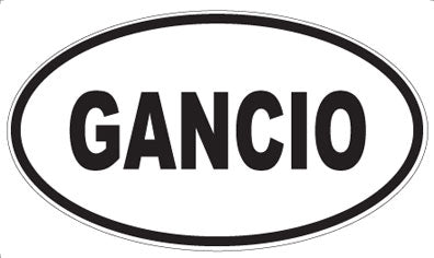 GANCIO - Oval Sticker