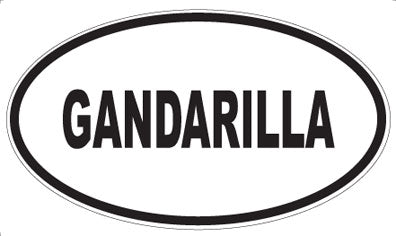GANDARILLA - Oval Sticker