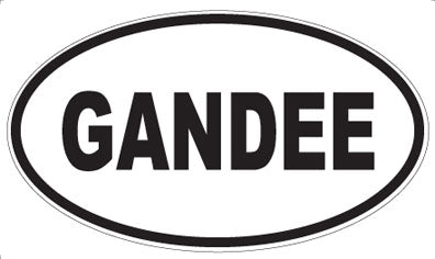 GANDEE - Oval Magnet