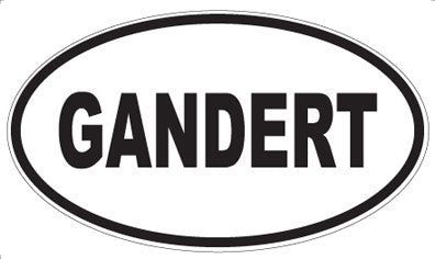 GANDERT - Oval Magnet
