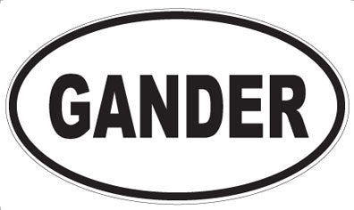GANDER - Oval Magnet