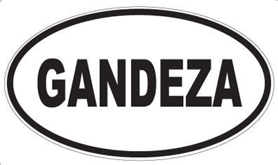 GANDEZA - Oval Sticker