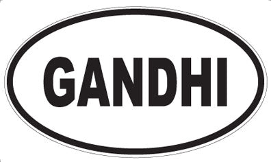 GANDHI - Oval Magnet