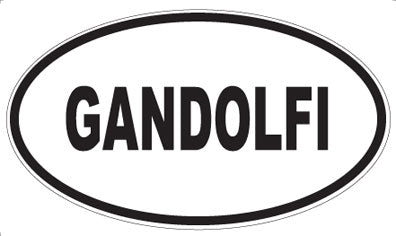 GANDOLFI - Oval Sticker