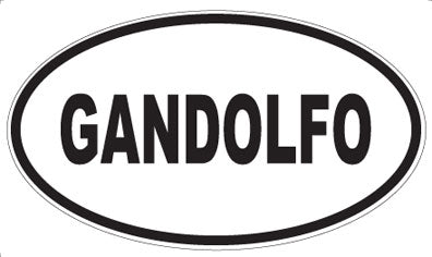 GANDOLFO - Oval Sticker