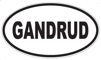 GANDRUD - Oval Sticker