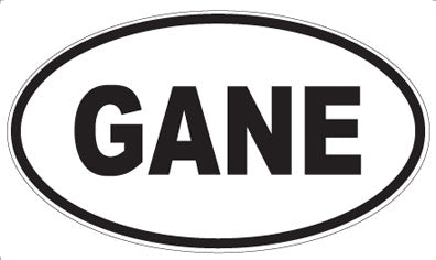 GANE - Oval Magnet