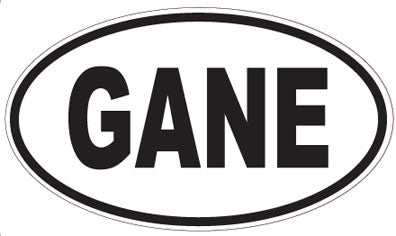 GANE - Oval Sticker