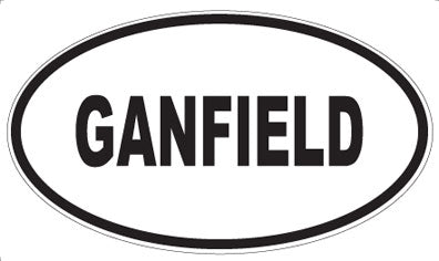 GANFIELD - Oval Sticker