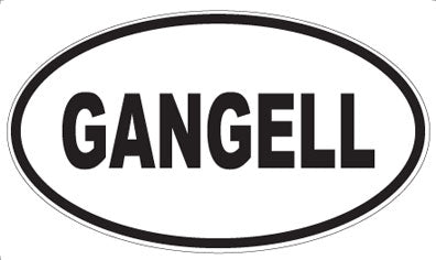 GANGELL - Oval Magnet