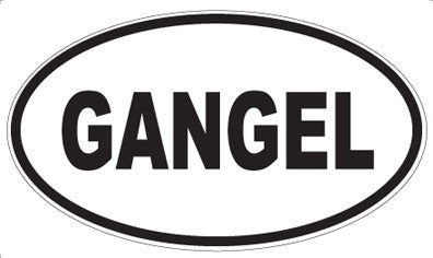 GANGEL - Oval Magnet