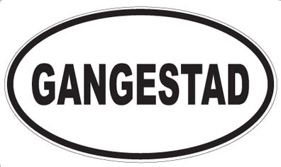 GANGESTAD - Oval Magnet