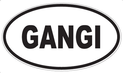 GANGI - Oval Sticker