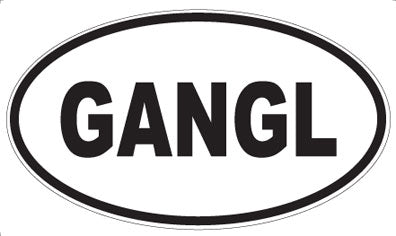 GANGL - Oval Sticker