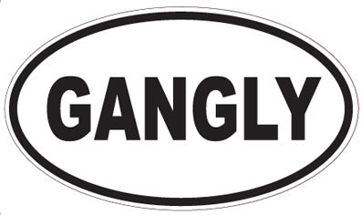 GANGLY - Oval Sticker