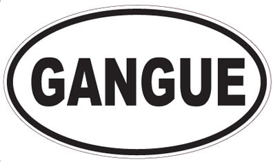 GANGUE - Oval Sticker