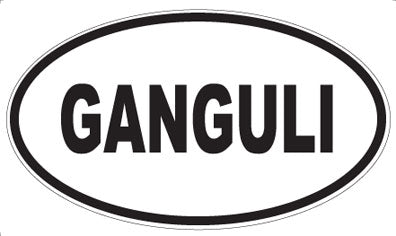 GANGULI - Oval Sticker