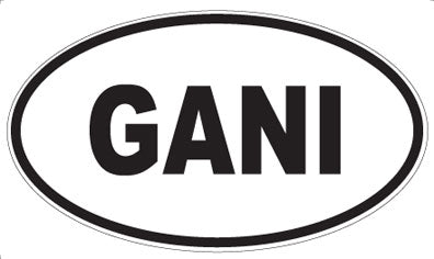 GANI - Oval Sticker