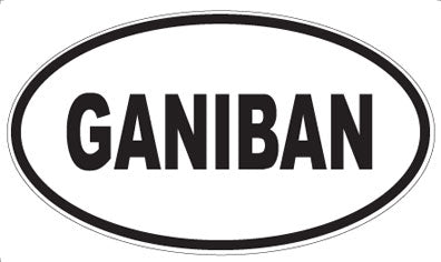 GANIBAN - Oval Sticker