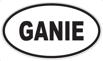 GANIE - Oval Magnet