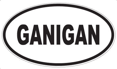GANIGAN - Oval Magnet